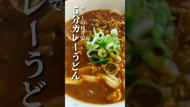 vol.115 カレーの残りを5分で カレーうどんに #shorts #japanese