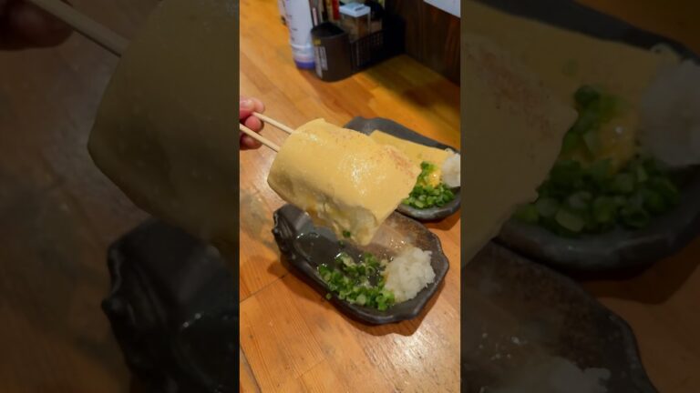 大阪で話題の高速とろとろふわふわだし巻きたまご！！#大阪グルメ#japanesefood