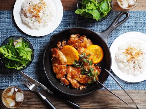 にんにくとマーマレードのスタミナ照り焼きチキン