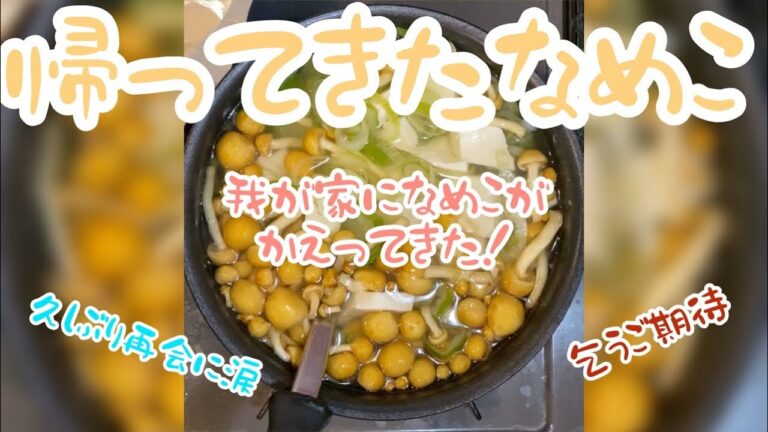 【フリーター女子の簡単料理】CAME BACK なめこ😆🍄＜10分クッキング＞
