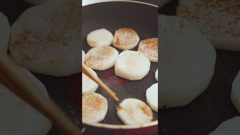 【長芋の磯辺焼き】ちょっと焦げたでもおいしかった #shorts #長芋 #磯辺焼き #asmr