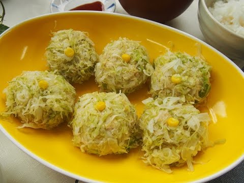 レンチンほくほく！キャベツしゅうまい