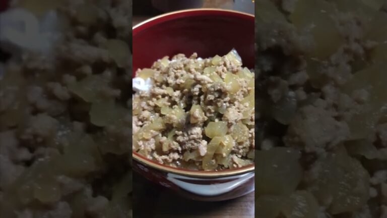 【夕食】今夜はそぼろ丼