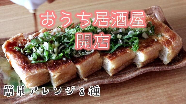 作り置き【簡単薬味MIX】でお家居酒屋【簡単アレンジ８品】お酒に合うおつまみ！生姜たっぷり！万能薬/栃尾の油揚げ/ゆでないゆでどり/松屋の牛丼/ラバーダック