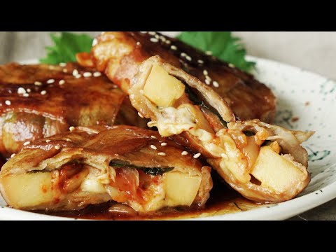 【ピリ辛！】あみあみ肉まきりんご