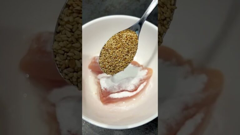 【半年で-10kg】鶏胸肉のごま焼き