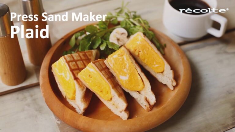 プレスサンドメーカー プラッド「ふわふわ厚焼き玉子サンド 」篇23秒【レコルト公式】