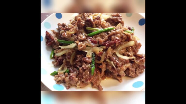 牛肉とアスパラの炒め物