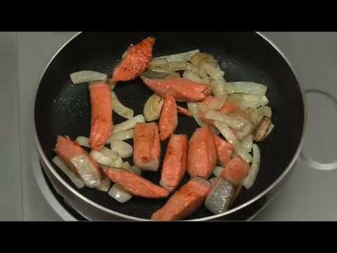 ほうれん草とサーモンのクリームパスタ【めん類：レシピ大百科】