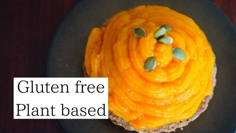 【小麦粉不使用】かぼちゃモンブランタルト｜プラントベース｜砂糖控えめ｜グルテンフリー#こめひゃく