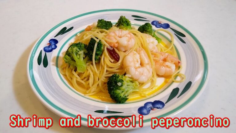 やっぱりが具が欲しい！海老とブロッコリーのペペロンチーノの作り方。Shrimp and Broccoli Peperoncino Recipe.