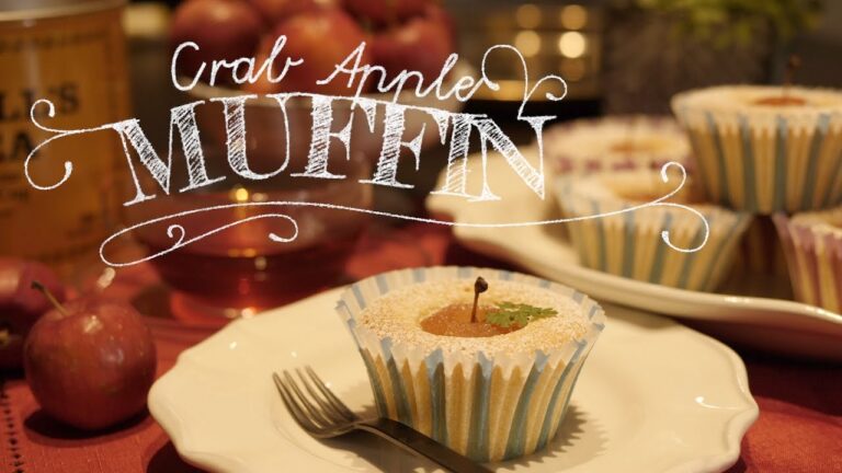 超かわいい！【姫林檎】のマフィンの作り方　Crab Apple muffin