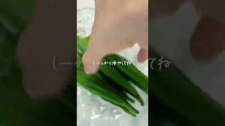 【疲れを癒す】オクラの冷しゃぶサラダ #shorts