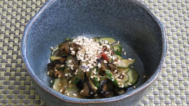西川和尚のらくらく精進料理　ナスとキュウリのみそ炒め　蒸し暑い季節　簡単に