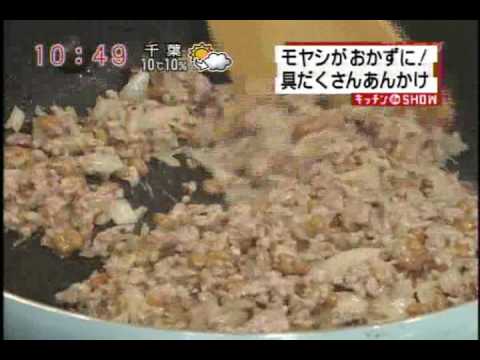 モヤシいっぱい具だくさんあんかけ＆簡単混ぜご飯