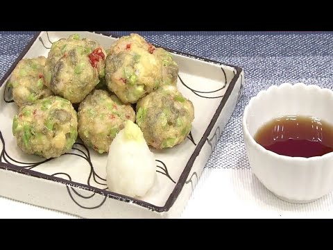 エビとソラマメのがんも