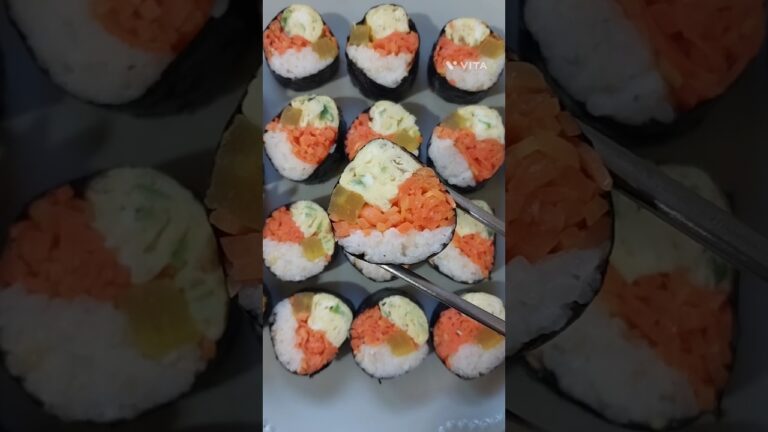 먹기 편한 얇은김밥 만들기/joyfulharu 조이플하루