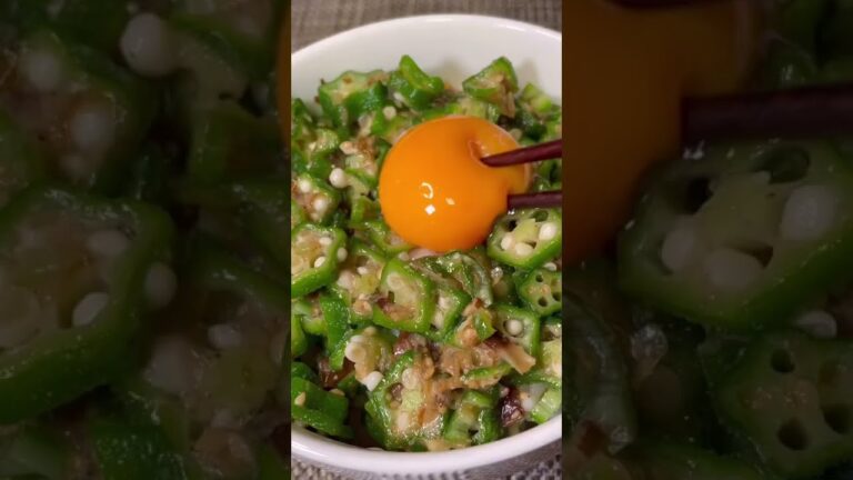 疲労回復レシピ 🙌🏻オクラのネバネバ丼