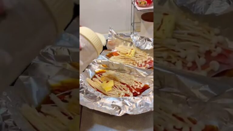 えのきたっぷり鮭のホイル焼き#shorts #鮭