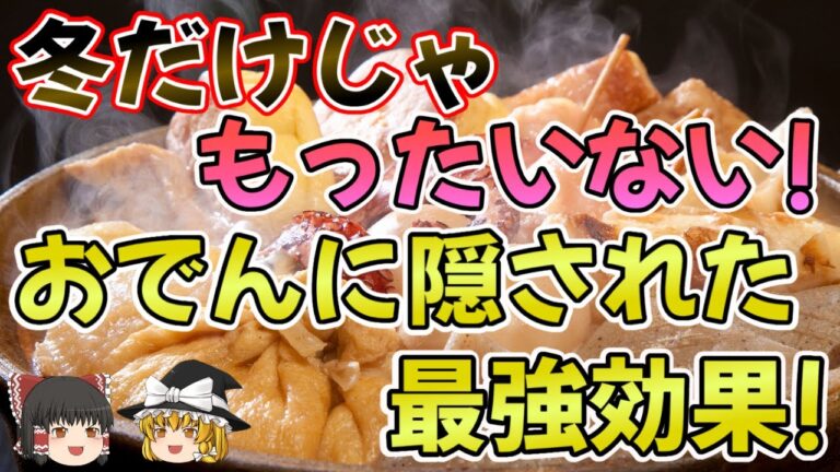【ゆっくり解説】おでんが身体に良い理由とは？栄養を最大限引き出す食べ方