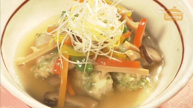 『里芋と太刀魚の磯辺揚げ　彩り野菜あんかけ』　おうちで簡単プロの味！「てげ旨クッキング」