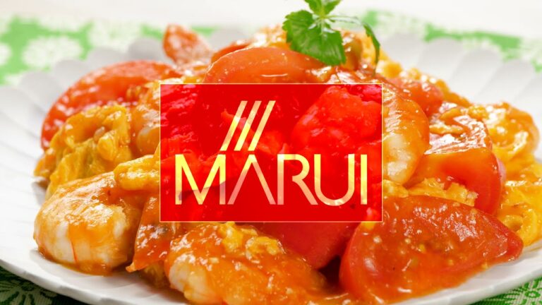 ふんわり卵の春トマトエビチリ【マルイレシピ】
