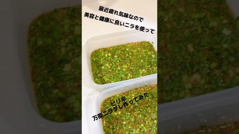 コチジャンを使って万能ニラダレ 最高に美味しい　美容と健康に良いニラ 韓国
