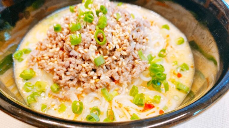 【簡単レシピ】絶品そうめんアレンジ！豆乳で暖かい坦々そうめんの作り方！ヘルシーでタンパク質がとれる、悪魔的な旨さ【時短料理研究♪あいこチャンネル】