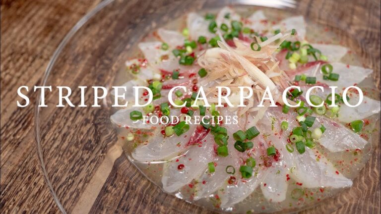 【料理】縞鯵のカルパッチョ【作り方】フードレシピ