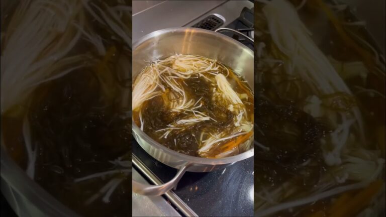 ＼腸活／もずくのかき卵スープ レシピはコメント欄に記載 #shorts