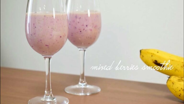 ミックスベリーのスムージー | mixed berries smoothie recipe