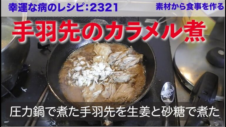 幸運な病のレシピ（ 2321 ）夜：手羽先のカラメル煮