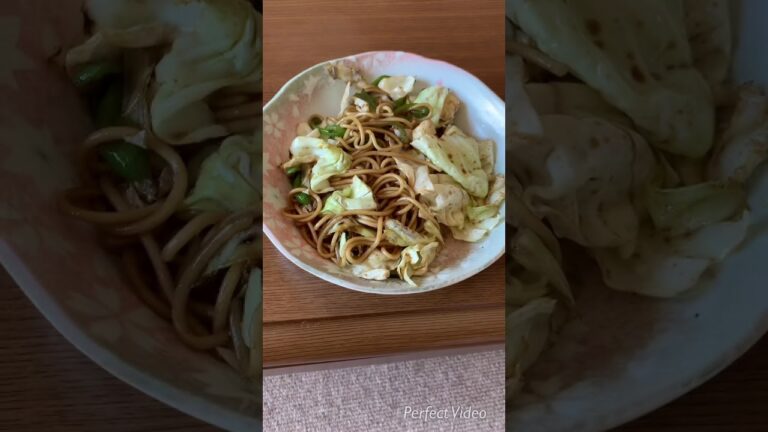 ウスターソースで作る 簡単焼きそば