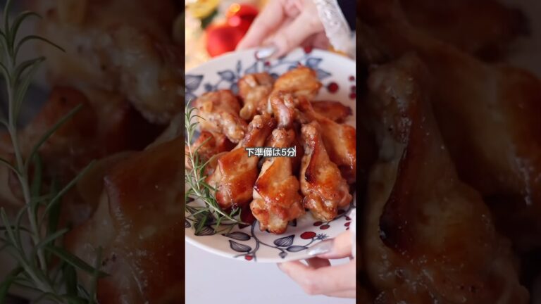 【下準備5分！簡単ローストチキン】漬け込んで焼くだけ #時短レシピ #簡単レシピ #ローストチキン #レシピ #鶏肉レシピ #christmasrecipe  #recipe