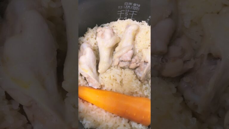 【炊飯器で3品★】カレーチキンピラフ定食 #shorts