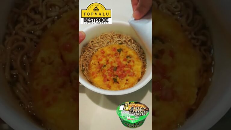 香ばしい天ぷらの旨つゆ天そば　#Shorts