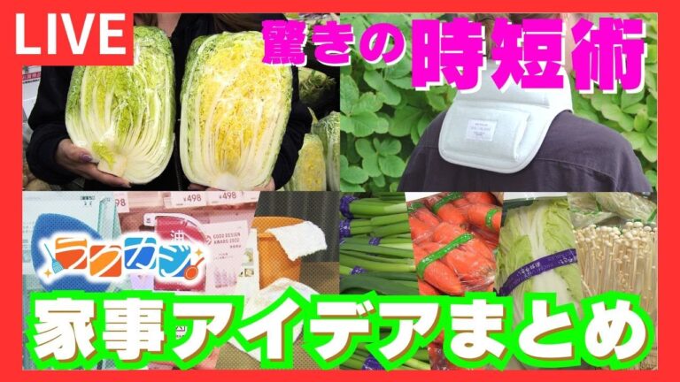 🔔LIVE【真似したくなる！家事ハック総まとめ】驚きの時短術 生活の知恵が続々