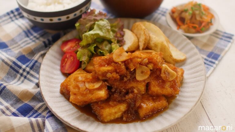 今夜はごちそう！豆腐の サイコロステーキ ガーリック 風味 のレシピ 作り方