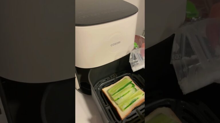 COSORI ノンフライヤー で きゅうりトースト  を作ってみた