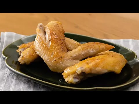 手羽先の塩バターしょうが焼き