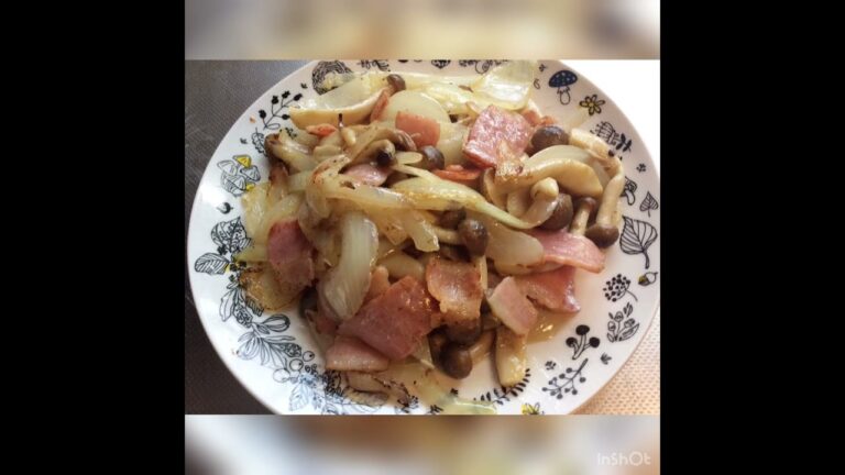 ベーコンとしめじのマヨソテー