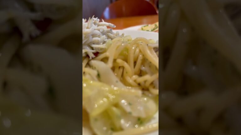 レストラン樹林のランチシリーズ！しらすと春キャベツのペペロンチーノ