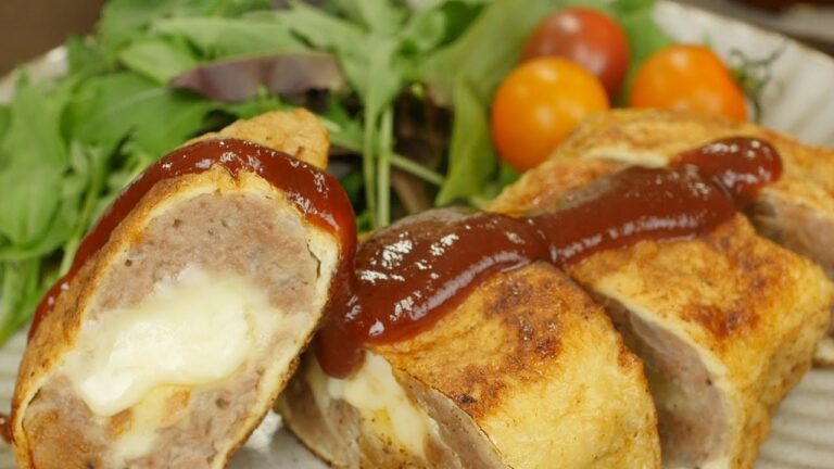 揚げずにヘルシー！油揚げで「チーズメンチカツ」の作り方