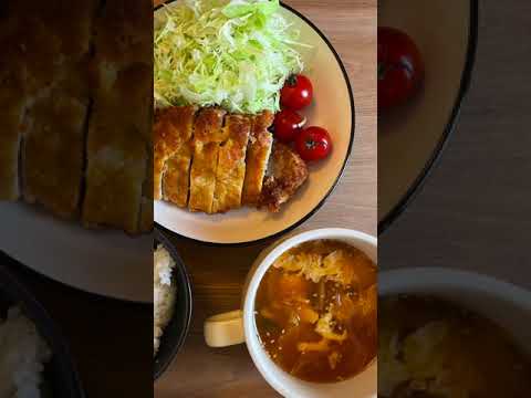 【簡単レシピ】やっぱりとんかつは美味しい【自炊日記】 #Shorts