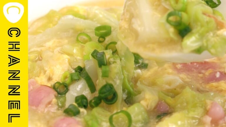 キャベツとベーコンのかき玉あんかけ｜C CHANNELレシピ