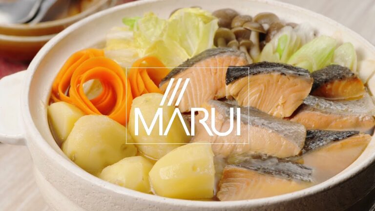 ほくほくじゃがいもと鮭のバター醤油鍋【マルイレシピ】