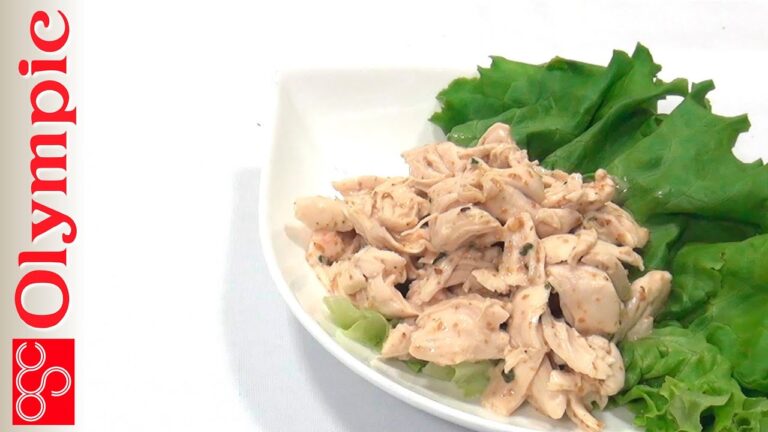 オリンピックの超簡単レシピ　ささみのわさびごまだれ和え