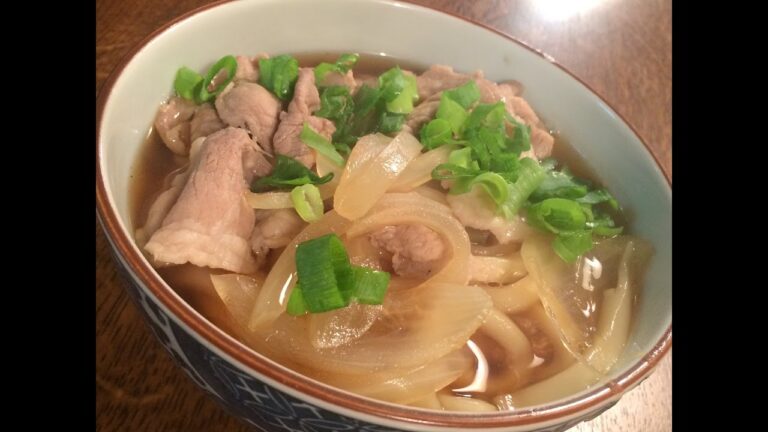 「肉うどん」作り方 （とろみ）