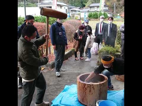 【令和４年秋祭り】餅つき　#shorts