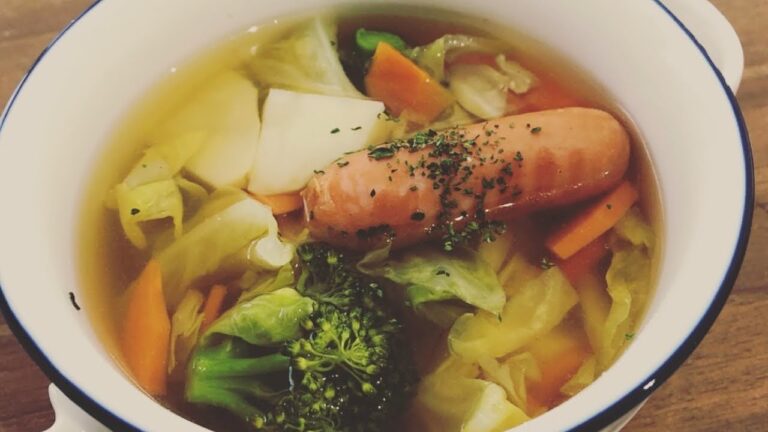 【料理動画】野菜たっぷりコンソメスープ